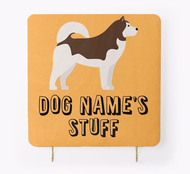 'Dog's Stuff' - Personalised {breedFullName} Lead & Collar Hanger